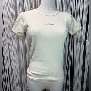 Madhappy holographic light yellow t-shirt